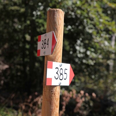 Indicazioni sentiero per San Gualberto