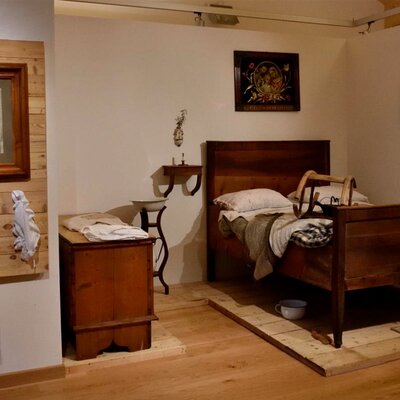 Una stanza del museo della casa clautana